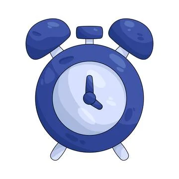 Illustration of clock Ilustración de archivo