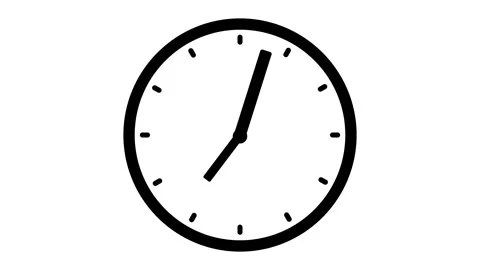 Illustration of a clock spinning	 Stock Footage 326705533