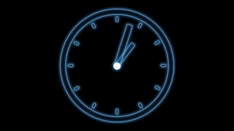 Illustration of a clock spinning	 Stock Footage 326705542