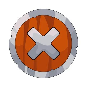 Illustration of close button Stock Illustration