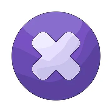 Illustration of close button 스톡 일러스트