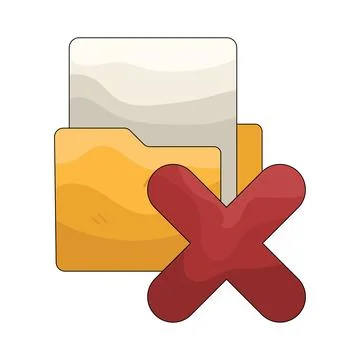 Illustration of close folder Stock Illustration