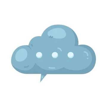 Illustration of cloud bubble Stock Illustration