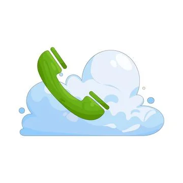 Illustration of Cloud call Stockillustratie