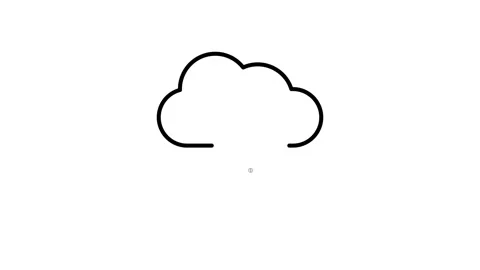 Illustration of cloud computing alongside a dollar symbol, representing the.. Stock Footage 333232948