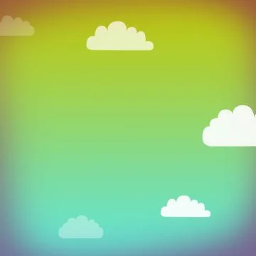 Illustration of cloud computing concept Stock Illustration