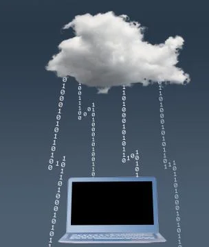 Illustration of cloud computing security challenges Stock Illustration