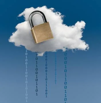 Illustration of cloud computing security challenges Concept image for clou... Stock Photos