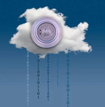 Illustration of cloud computing security challenges Concept image for clou... Stock Photos
