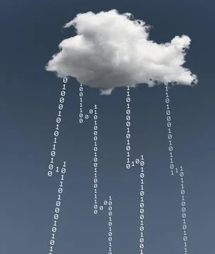 Illustration of cloud computing security challenges Concept image for clou... Stock Photos