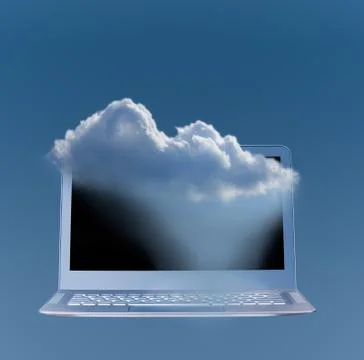 Illustration of cloud computing web services architecture 스톡 일러스트