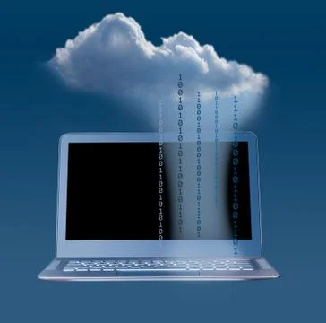 Illustration of cloud computing web services architecture Stock Illustration