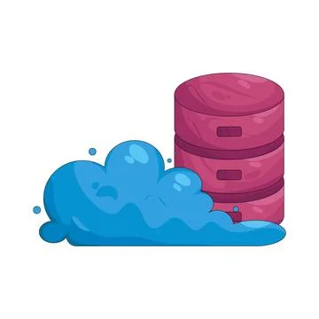Illustration of Cloud data 스톡 일러스트