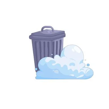 Illustration of Cloud delete Illustrazione stock