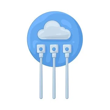 Illustration of Cloud Illustrazione stock