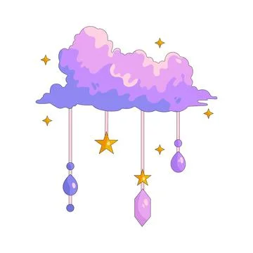 Illustration of cloud Stock Illustration