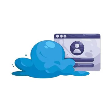 Illustration of Cloud login イラスト素材