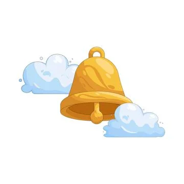 Illustration of Cloud notification 스톡 일러스트