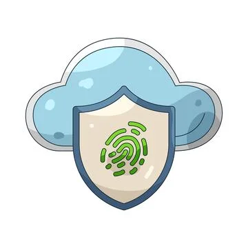 Illustration of Cloud protection Stock Illustration