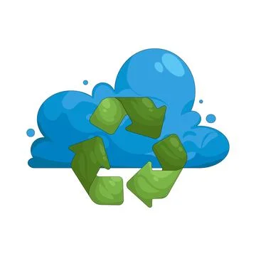 Illustration of Cloud recycle Stockillustratie