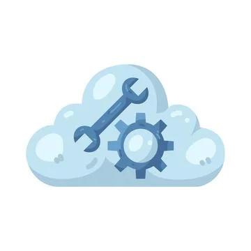 Illustration of Cloud repair Stock Illustration