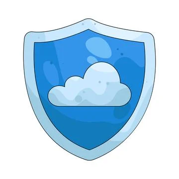 Illustration of Cloud security Illustrazione stock