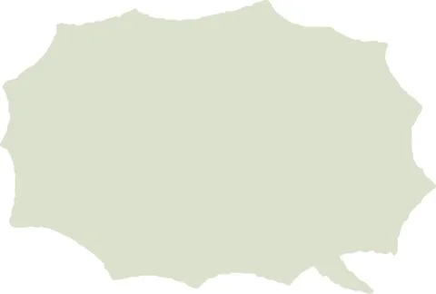 Illustration of Cloud-shaped speech bubble drawn Stock Illustration