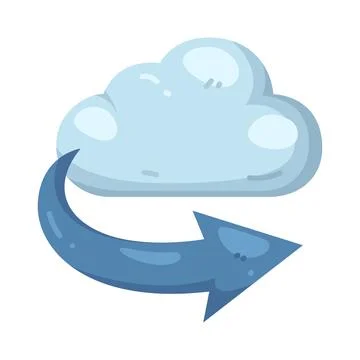 Illustration of Cloud share Stock Illustration