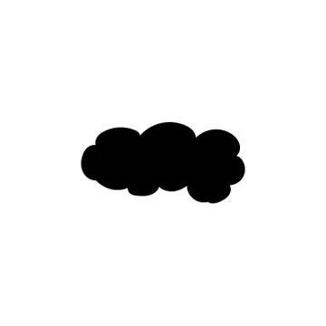 Illustration of cloud silhouette Stock Illustration