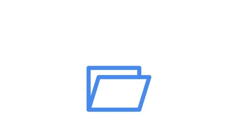 Illustration of a cloud storage icon with a file symbol, representing data .. 動画素材 334834152