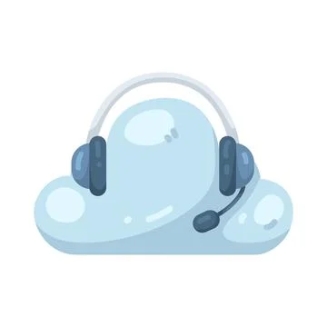 Illustration of Cloud support Stock Illustration