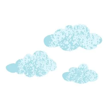 Illustration of Clouds Illustrazione stock