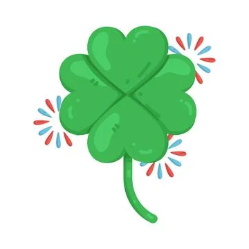Illustration of Clover leaves Stock Illustration