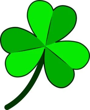 Illustration of clover, with white background vector-eps Stock-Illustration