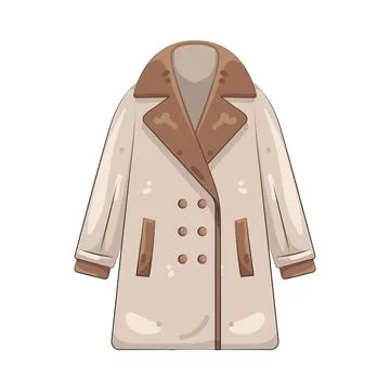 Illustration of coat Illustrazione stock