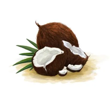 Illustration of coconut Stock Illustration