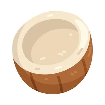 Illustration of Coconut 스톡 일러스트