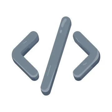 Illustration of Code brackets Stock Illustration