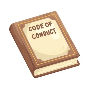Illustration of code of conduct Stockillustratie