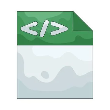 Illustration of code file Stock Illustration