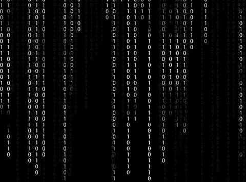 Illustration of code written in binary number system Stock Photos