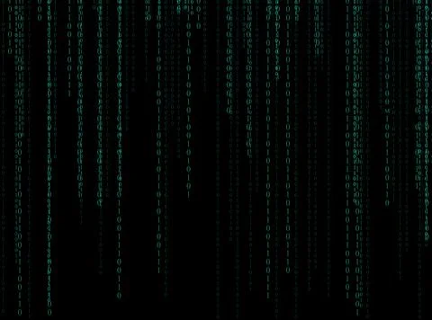 Illustration of code written in binary number system 写真素材