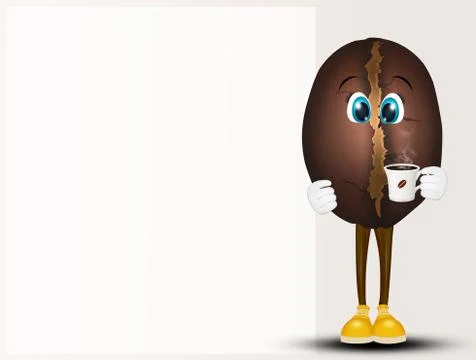 Illustration of coffee bean Stock Illustration