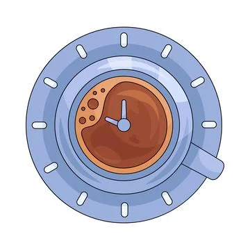 Illustration of coffee break Stock Illustration