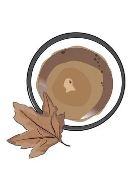 Illustration of coffee Illustrazione stock