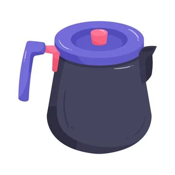 Illustration of coffee pot Stock Illustration