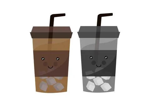 Illustration of cold coffee Stock Illustration
