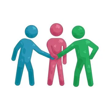 Illustration of Collaboration Stock Illustration