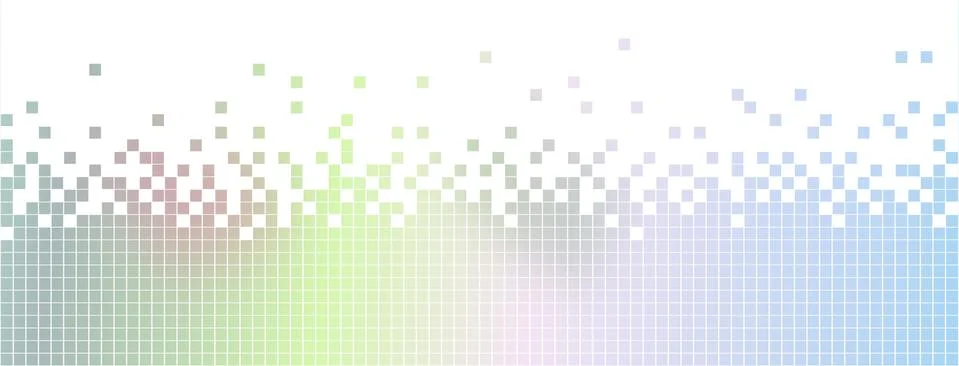 Illustration of colored gradient pixels abstract background Illustrazione stock
