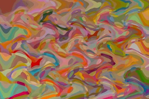 Illustration of the colorful crazy patterns - good for backgrounds Illustrazione stock